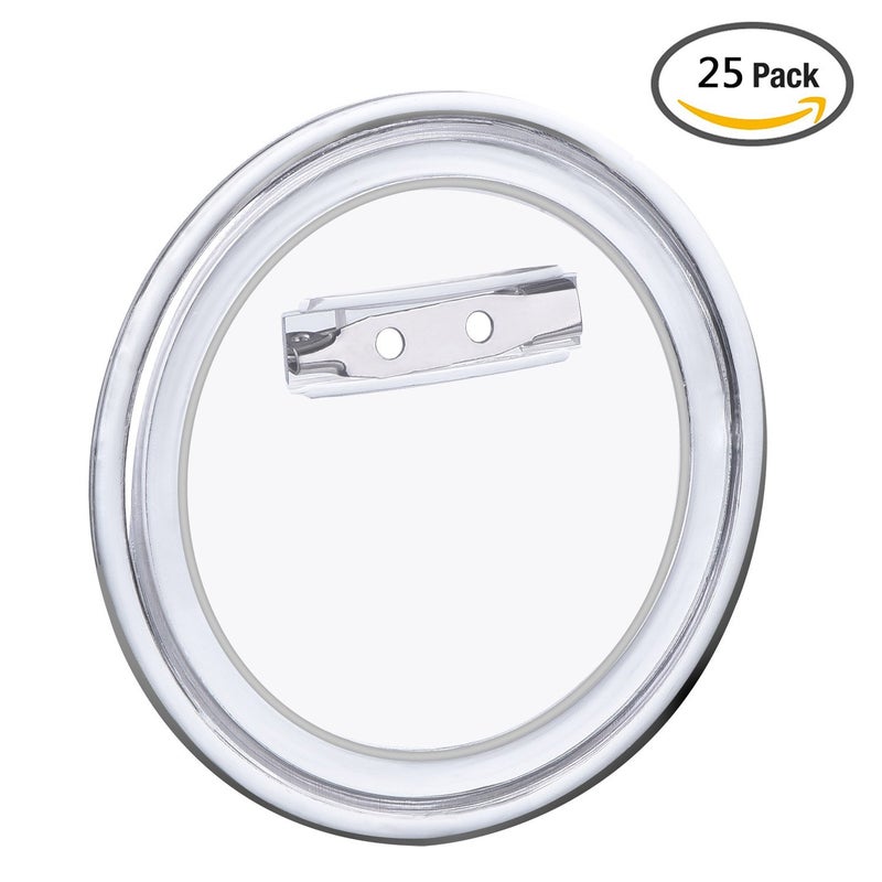 Aboat 25 Sets Design a Button Clear Acrylic Button Badges Kit with Pins for DIY Crafts and Craft Activities (2.36 Inch) - Image 5